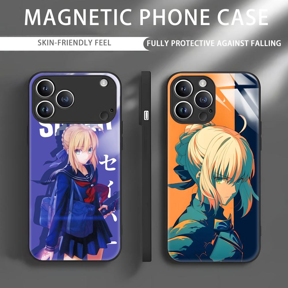 Apple Iphone 15 Pro Max - Anime Fate S-Saber Handyhülle für iPhone